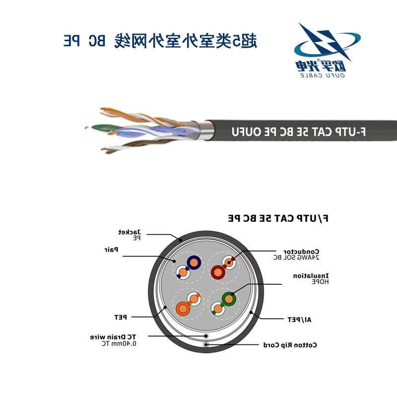 遂宁市F/UTP超五类4对屏蔽室外电缆(24AWG)